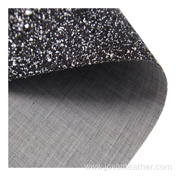 OEM Glitter Pu vegetable leather synthetic pu leather